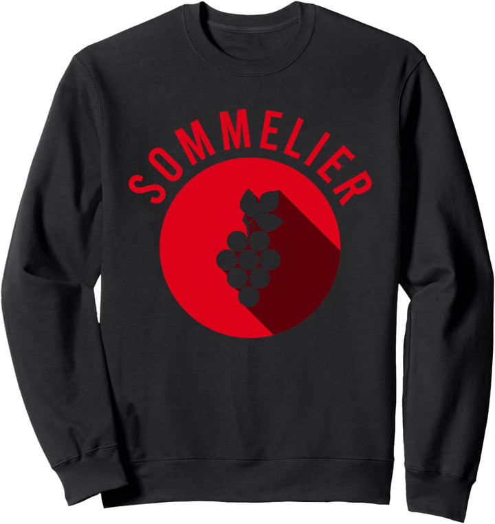 Wein Steward Trauben Sommelier Winzer Restaurant Kellner Sweatshirt