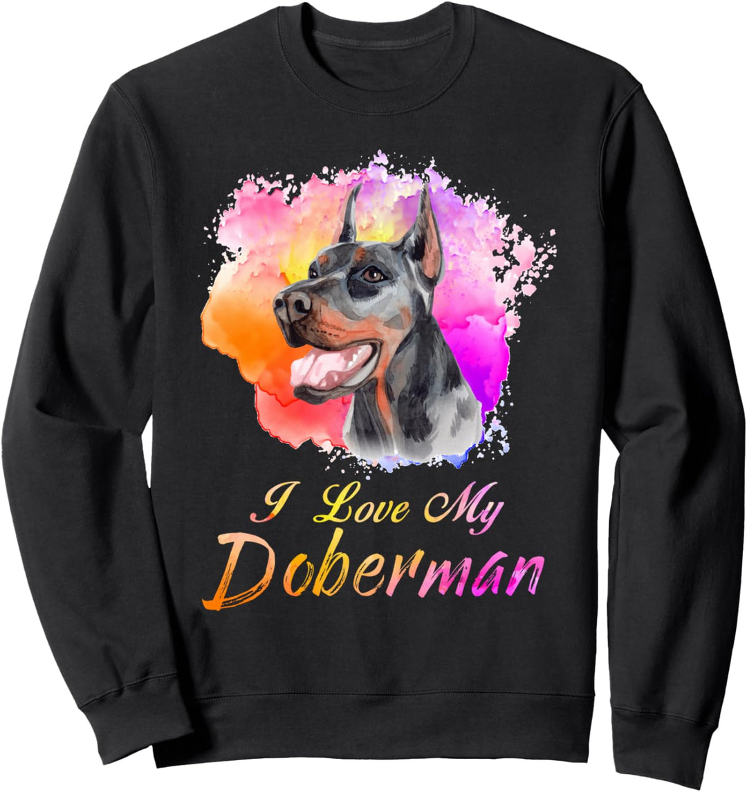 I Love my Doberman Dog Lover Gift Sweatshirt