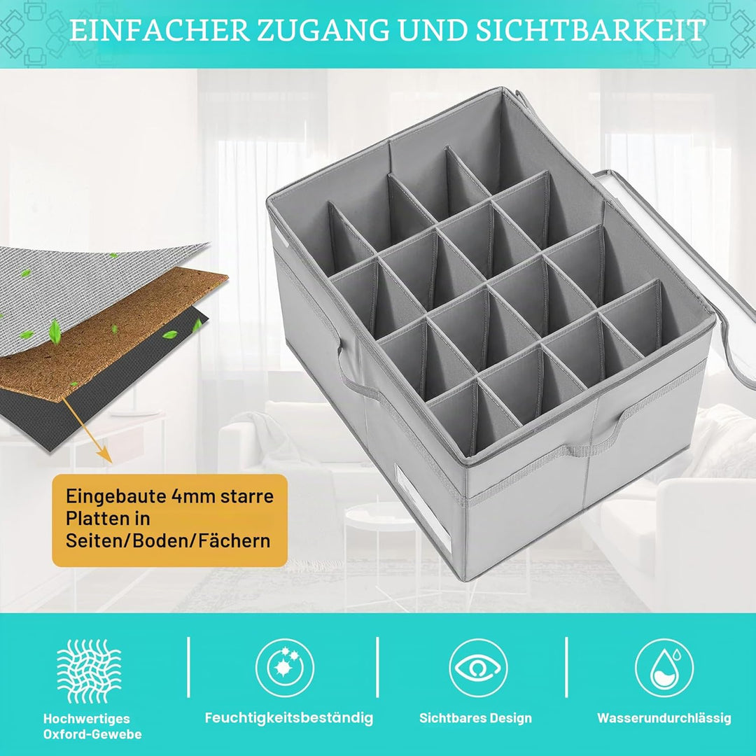 LUVHOMEE Schuhorganizer für Closet, Passt 16 Paare, grosse Schuhschrank, Schuhbox mit Durchsichtigem