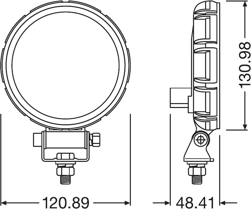 LEDriving REVERSING VX120R-WD, LED Rückfahrscheinwerfer, rund, LED Zusatzscheinwerfer mit ECE Zulass