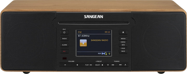 SANGEAN DDR-66 BT Kompaktes All-in-One System mit Internet-Radio, Musik-Streaming, DAB+, FM, AUX, US