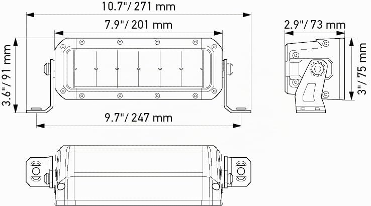 HELLA LED Scheinwerfer Black Magic Double Row Mini Lightbar 7" - ECE Zulassung - 12/24V - 2100lm dop