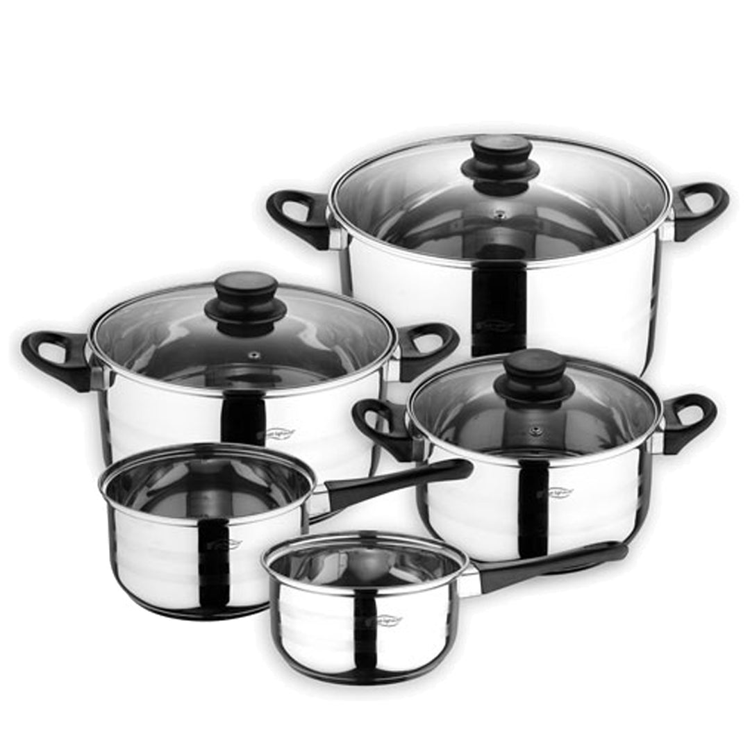 San Ignacio Q1876 – Kochtopf-Set, Edelstahl, Ø16x9 Ø18x10 Ø20x11,5 y Ø24x13,5, SG-8051, Ø16x9; Ø18x1