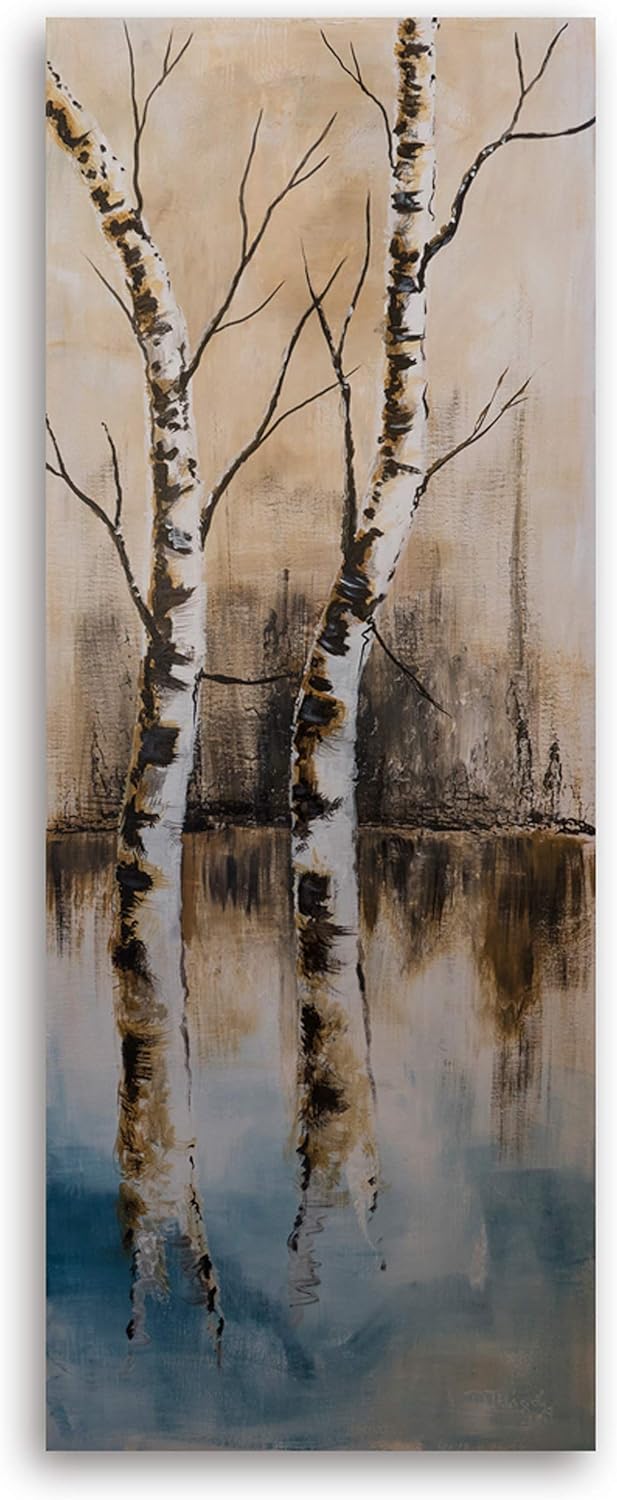 Feeby Bilder Baum Natur 50x150 cm 1 Teilig Wohnzimmer Schlafzimmer Büro Flur Küche Wandbilder Leinwa