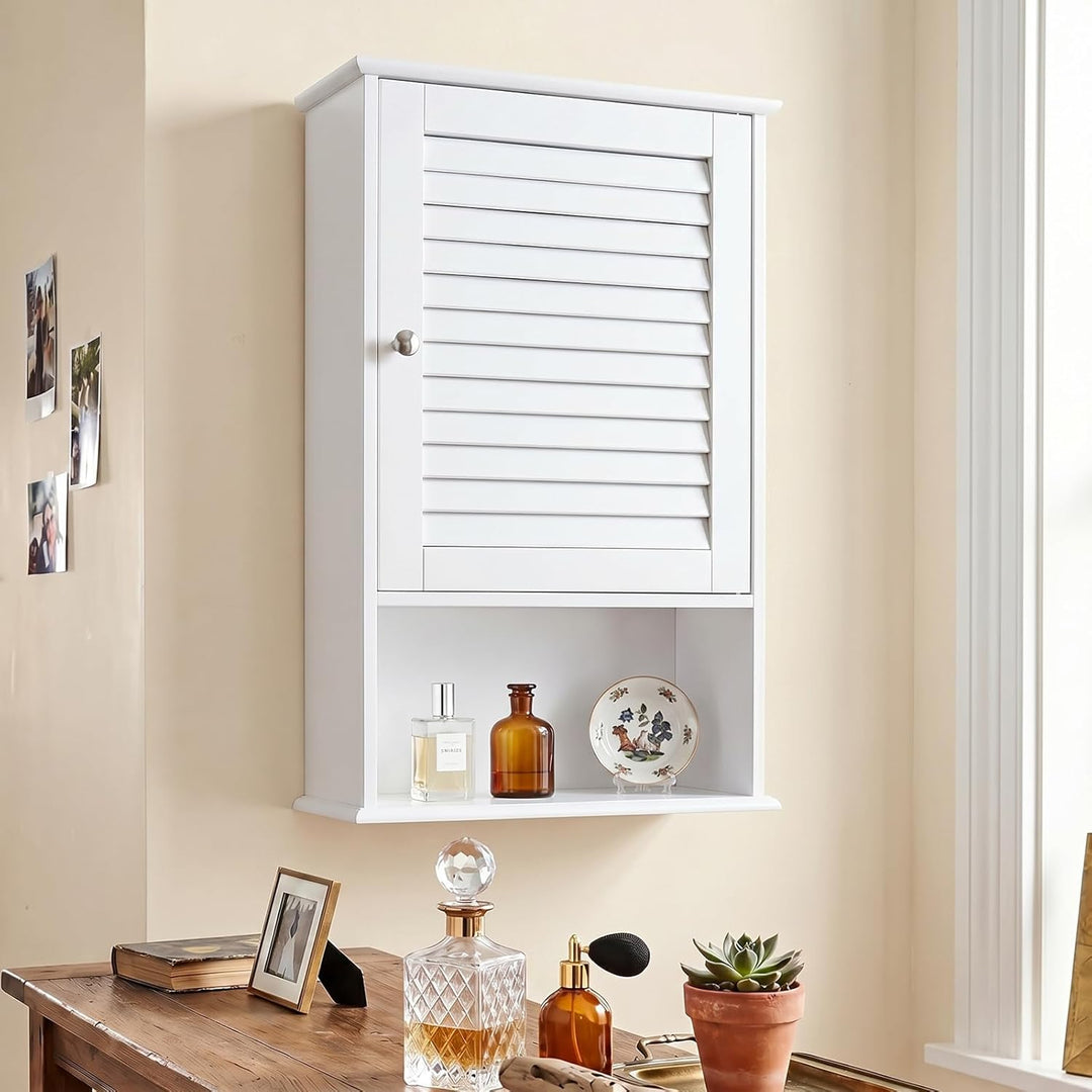 COSTWAY Hängeschrank, Badezimmerschrank hängend, Wandschrank Badschrank mit verstellbarem Einlegebod