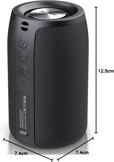 ZEALOT Bluetooth Lautsprecher,Musikbox Bluetooth mit USB/TF Karte/AUX,Bluetooth Box mit IPX5 Wasserd