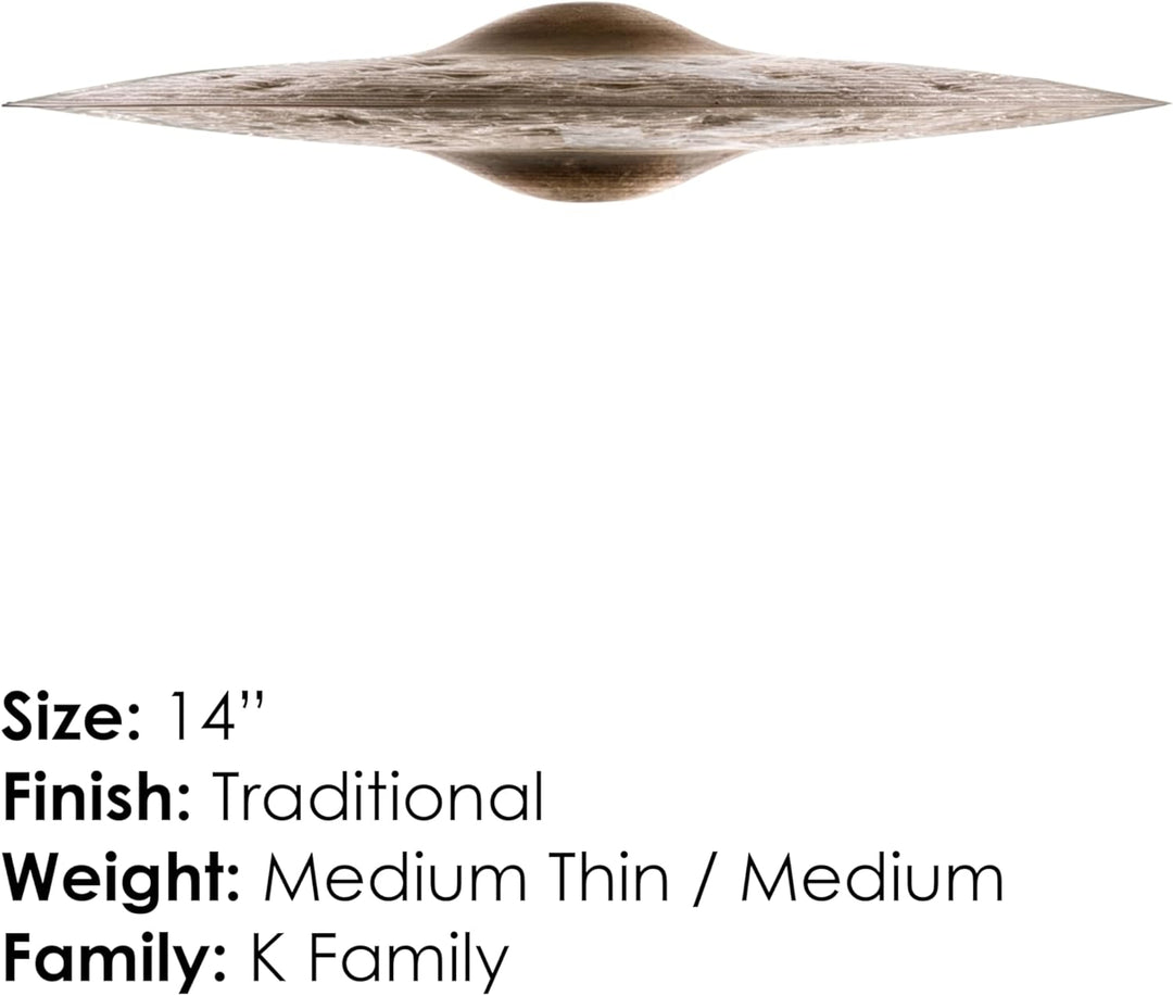 Zildjian K Custom Series - 14" Special Dry Hi-Hat Cymbals - Pair 14 Zoll Pair, 14 Zoll Pair