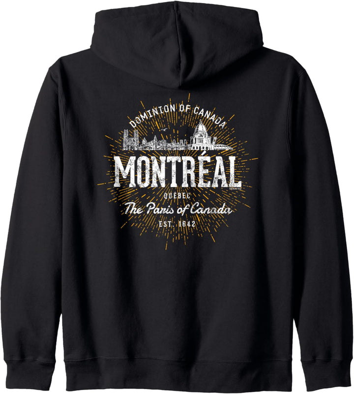 Kanada Vintage Stil Retro Montreal Kapuzenjacke