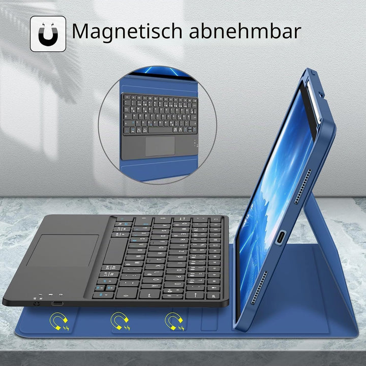 FINTIE Tastatur Hülle für iPad 11. Generation 2025 11", iPad 10. Generation 2022 10.9" Schutzhülle m