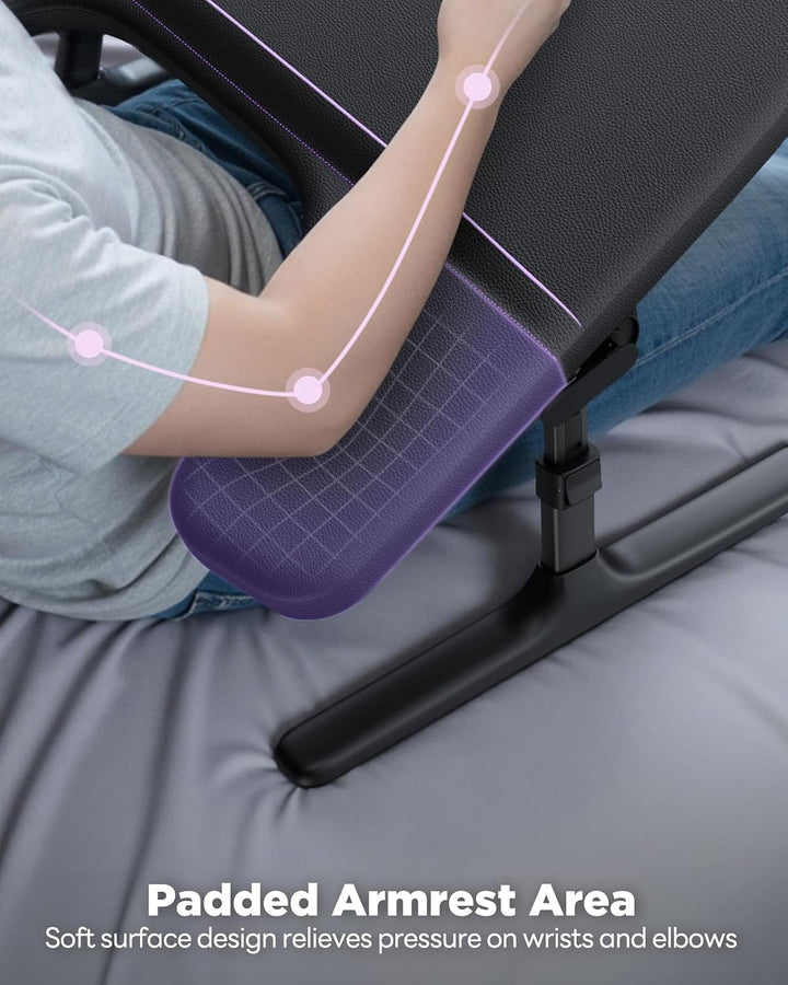 SAIJI Laptop Ständer für Bett und Sofa, Höhen und Neigungsverstellbarer Laptop Tisch mit Weichen Arm