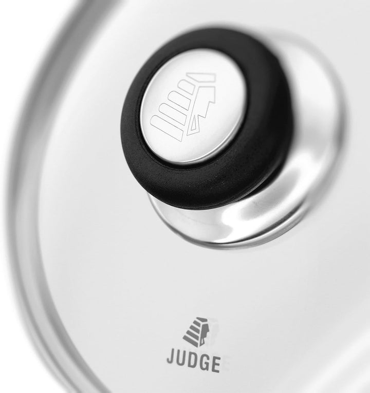 Judge Vista 18 cm Edelstahl Schmortopf – 1,8 l Kochtopf Induktion mit Zwei Kühl Bleibenden Griffen,