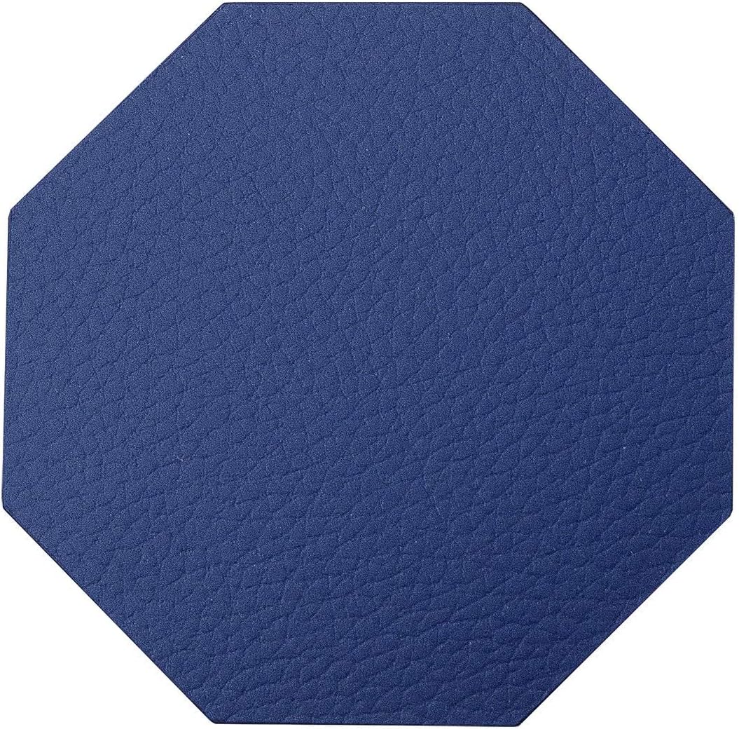 Nikalaz Platzsets und Untersetzer (4er set), recyceltem Leder, Platzdeckchen 40 x 30 cm und Unterset