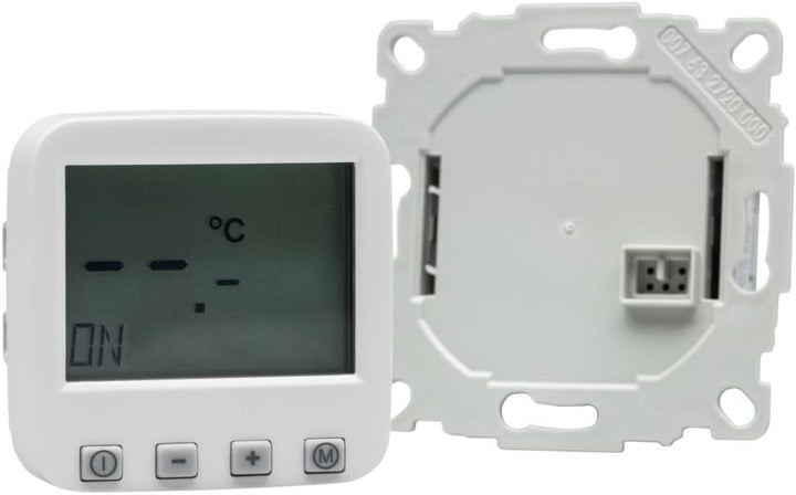 Halmburger digital Raumthermostat ERD-1Urg, grosses Display inkl. Busch Jäger Reflex SI 1-Fach Rahme