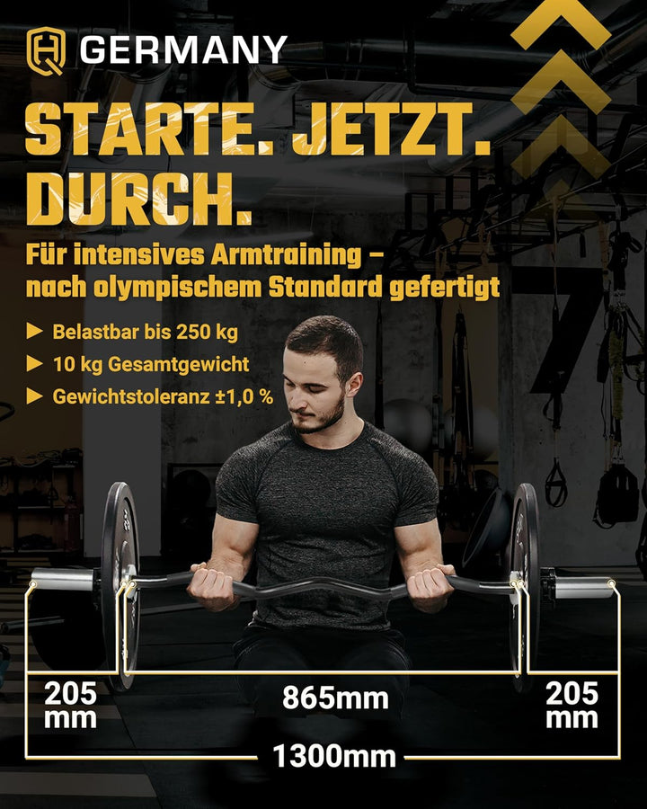 HQ Germany® Performance SZ Stange 50mm | 130cm, 10kg Stange (ohne