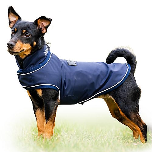 Horseware Signature Hunde-Regenmantel, Grösse XL, Marineblau