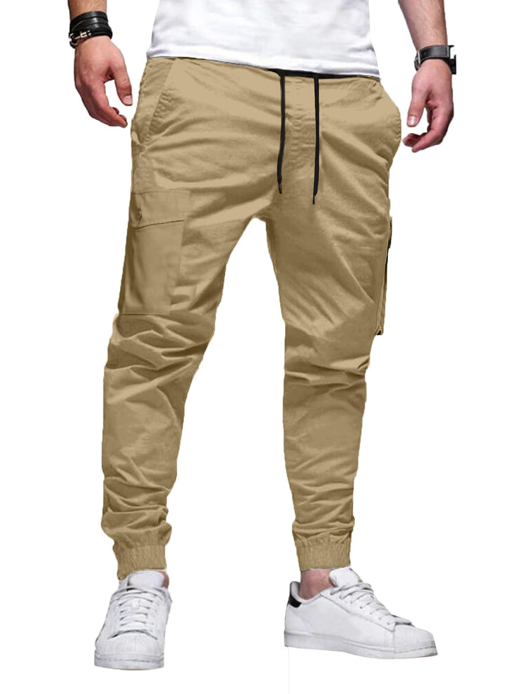 Elegancity Cargohose Herren Lang Casual Jogginghose Stretch Chino Hose Regular Fit Cargo Hose Elasti