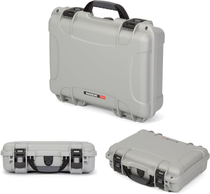 NANUK 910 Wasserdichter Hartschalenkoffer leer - Silber leer Silber, leer Silber
