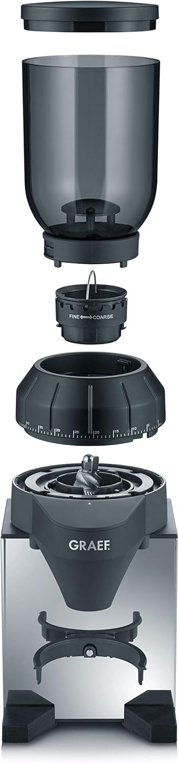Graef CM820EU Kaffeemühle, Edelstahl, 200 Grams