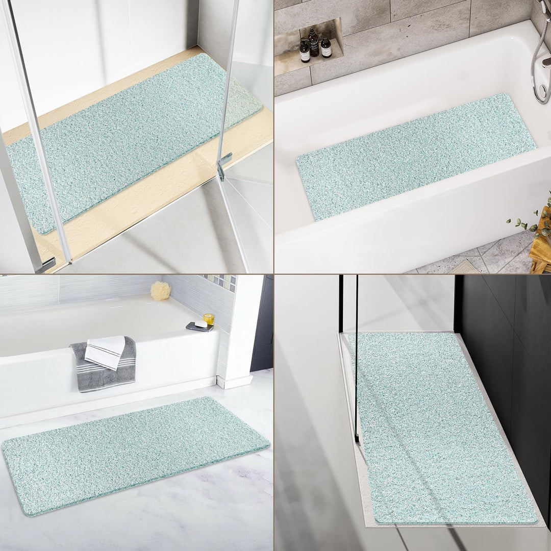 Duschmatte rutschfest, 40 x 100 cm Weich Komfort Sicherheits Badewannenmatte, Antibakterielle Badema