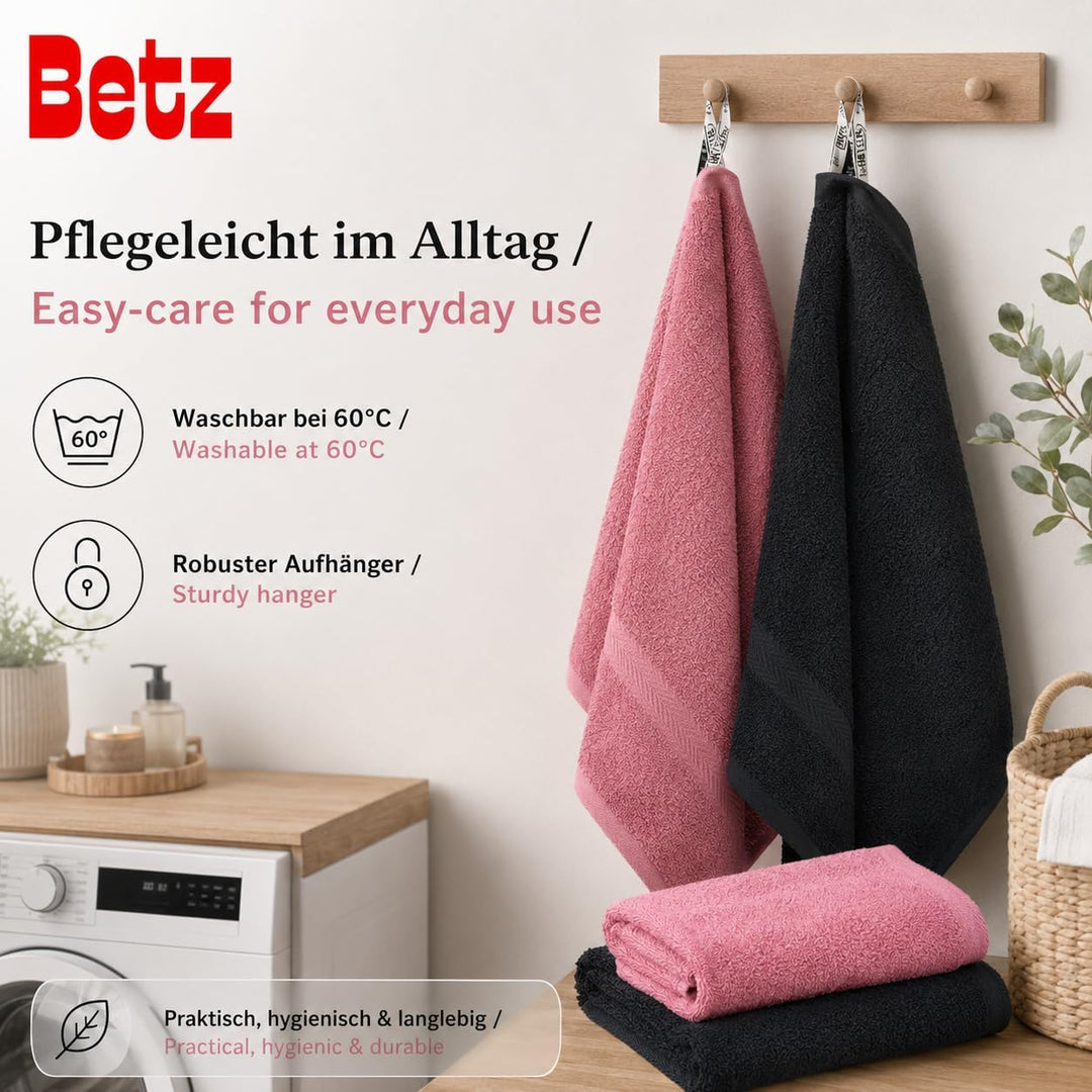 Betz 10-TLG. Handtuch-Set Premium 100% Baumwolle 2 Duschtücher 4 Handtücher 2 Gästetücher 2 Waschhan