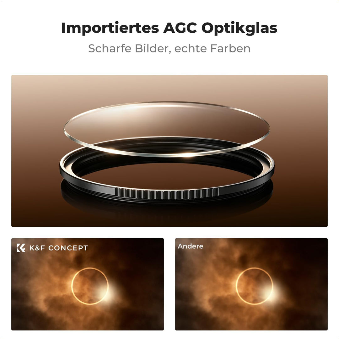 K&amp;F Concept Nano-X Serie 95mm ND1000000 Filter Fester ND Filter Graufilter für Himmelsereignisfotogr