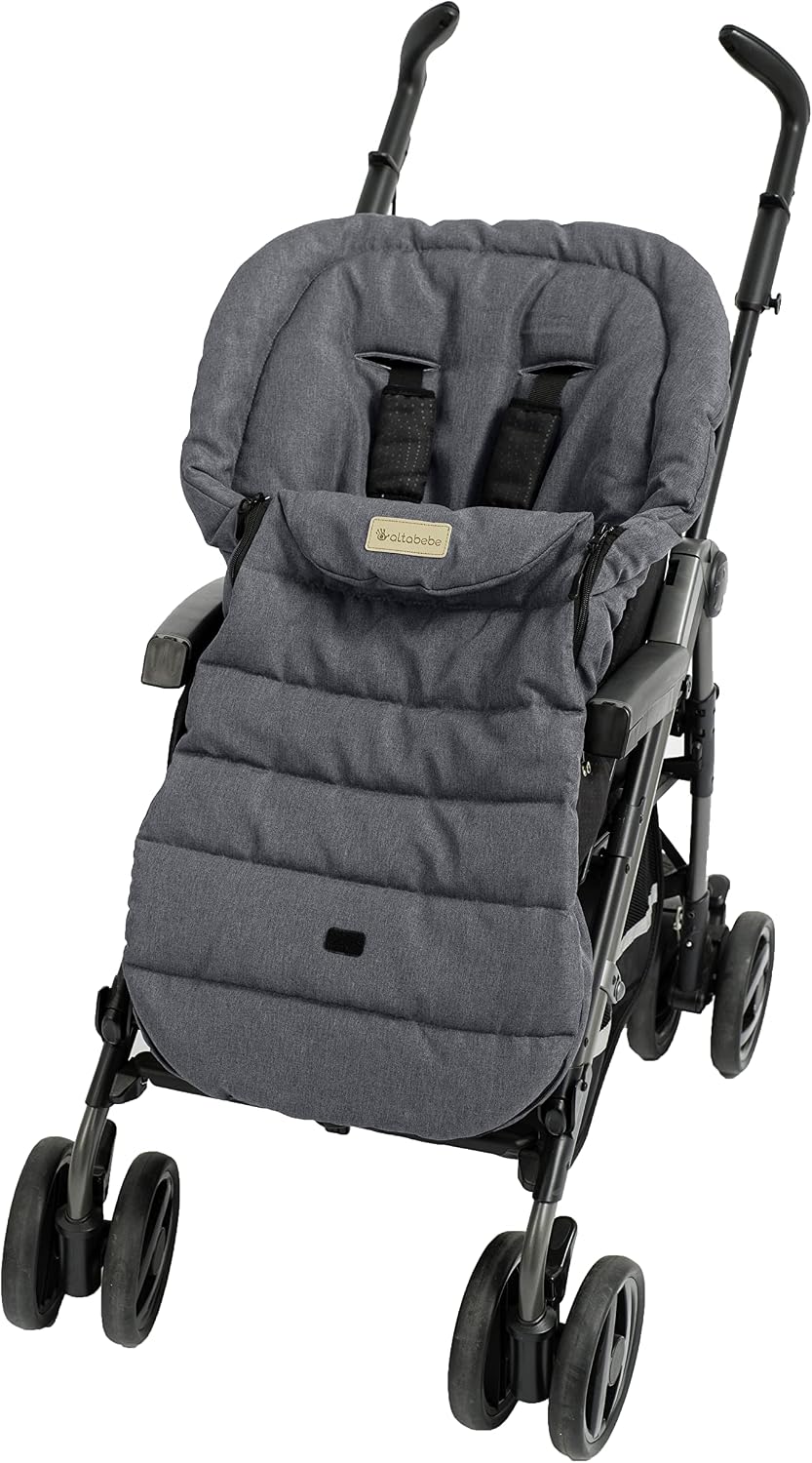 Altabebe AL2450L-33 Übergangsfusssack Lifeline für alle gängigen Kinderwagen Buggys und Jogger, hell