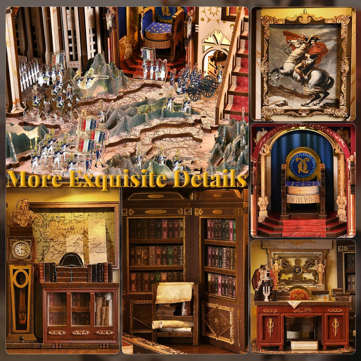DIY Book Nook Kit Miniatur Puppenhäuser Haus Kit, Bookshelf Decor, Bücherecke, Booknook Häuser Model