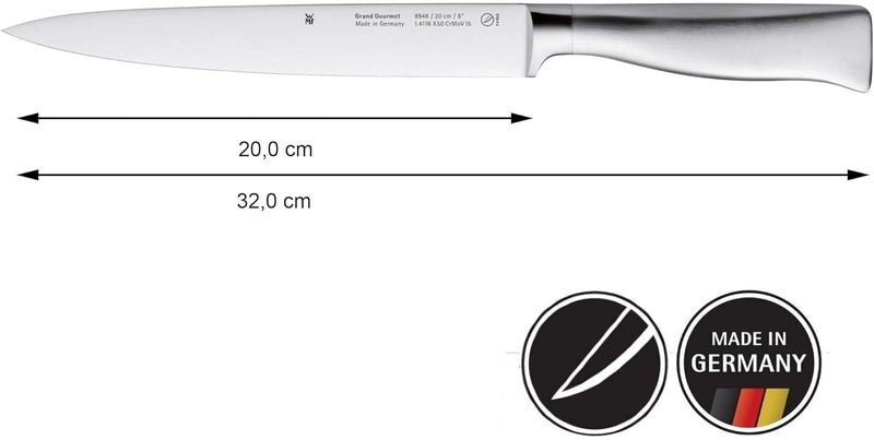 WMF BBQ Grillset 2-teilig, Tranchierbesteck aus Fleischmesser und Fleischgabel Edelstahl, Grillbeste