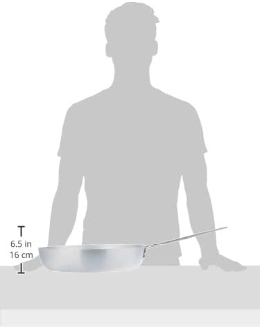 Pentole Agnelli Pfanne Aluminium 1 Griff Edelstahl 36 cm, 36 cm