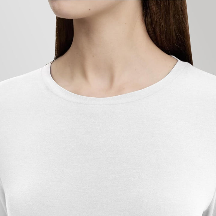 LiKing Langarmshirt Damen Basic Longsleeve Langarm-Shirt Oberteil Tops mit Stretch Baumwolle 3er Pac