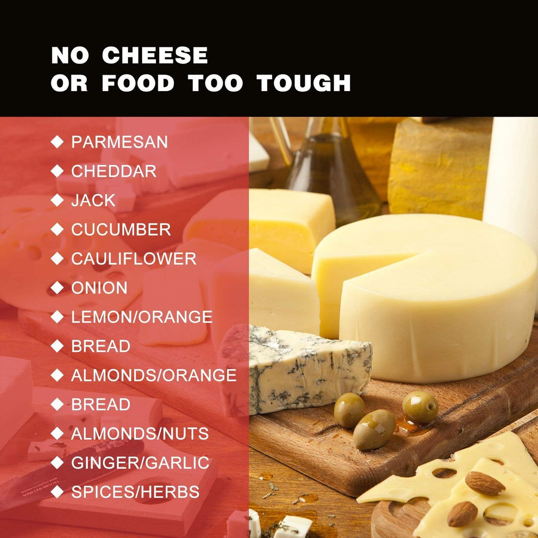 Käsereibe, Zitronenschaber mit Aufbewahrungsbehälter und Deckel, perfekt für harten Parmesan oder we