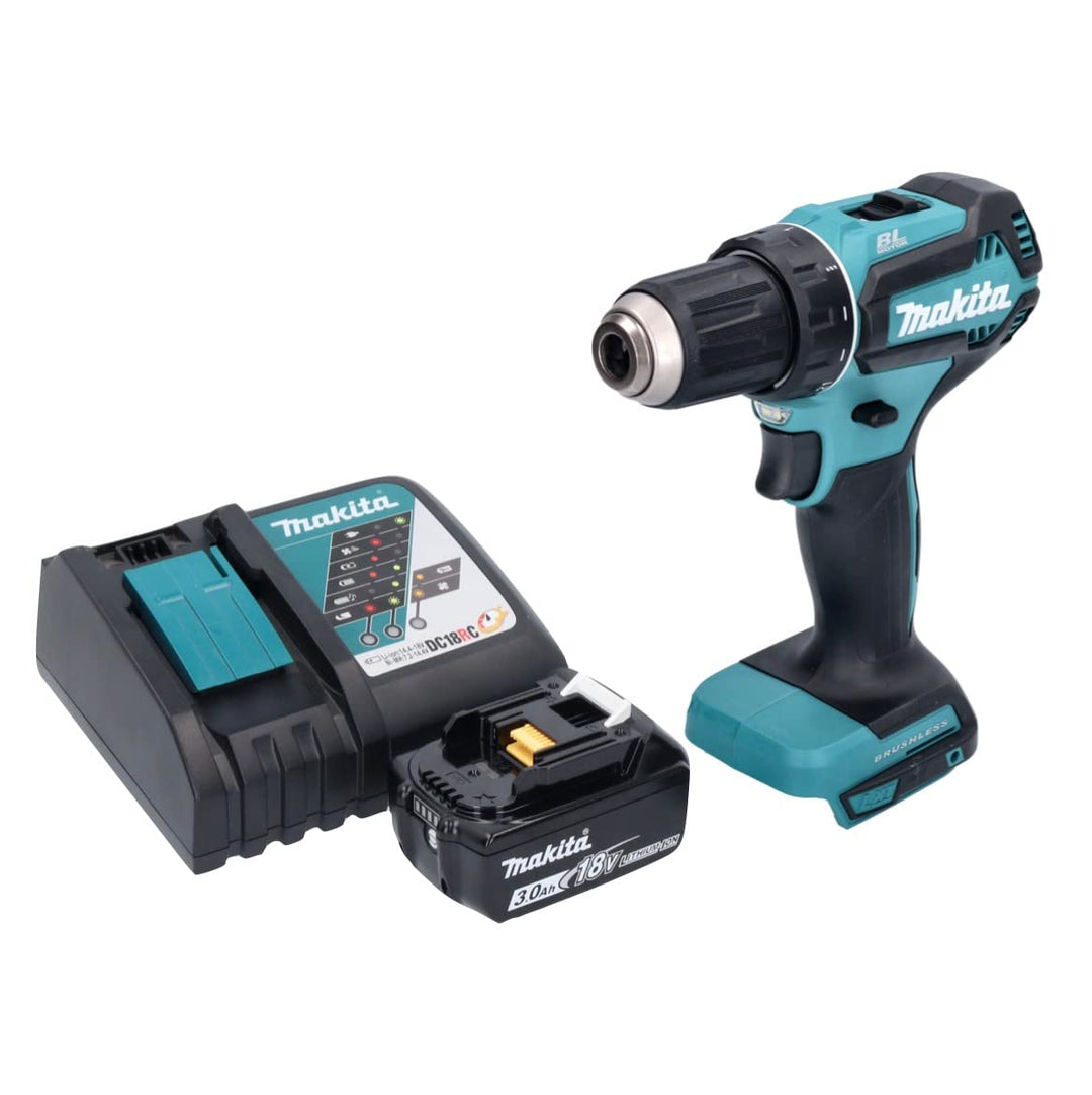 Makita DDF 485 18 V Akku-Bohrschrauber mit Akku 3 Ah und Ladegerät