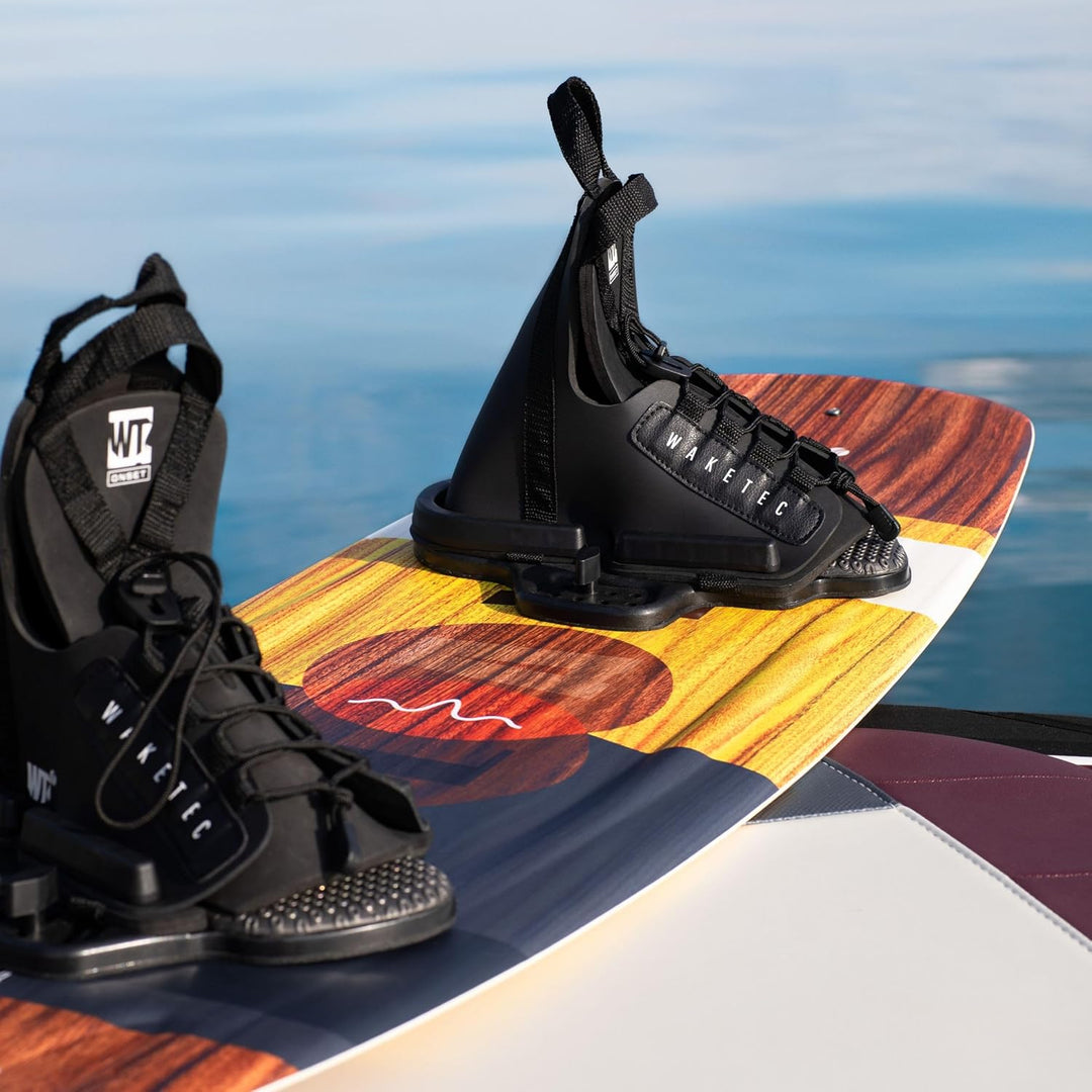 Waketec Wakeboard Bindung Onset, Grössen 34-47 EU - S/M, L/XL, grosser Verstellbereich, Anfänger-Bin