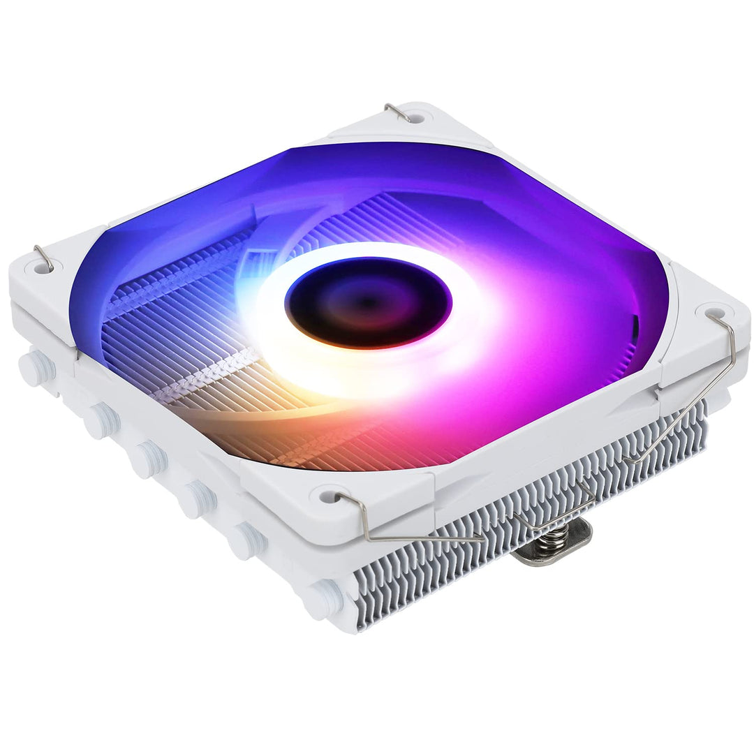 Thermalright AXP120-X67 WHITE ARGB Low-Profile-CPU-Luftkühler mit recht 120-mm-TL-C12015W-S PWM-Lüft