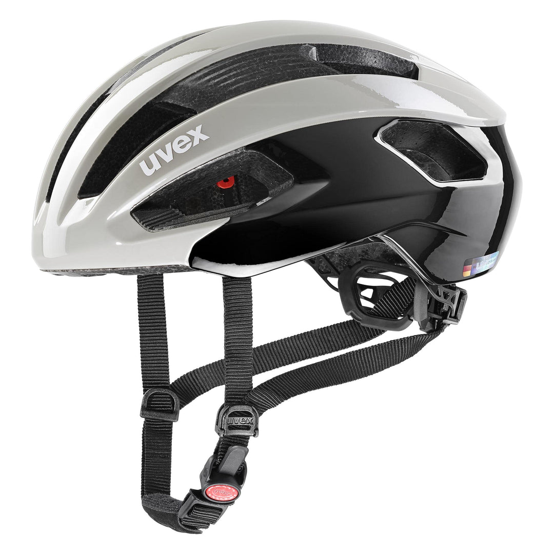 Uvex Rise Rennrad Fahrrad Helm beige/schwarz 2024 52-56 cm, 52-56 cm