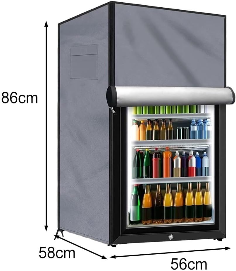 210D Kühlschrank-Abdeckung für den Aussenbereich, robust, wasserdicht, zum Schutz von vertikalen Gef