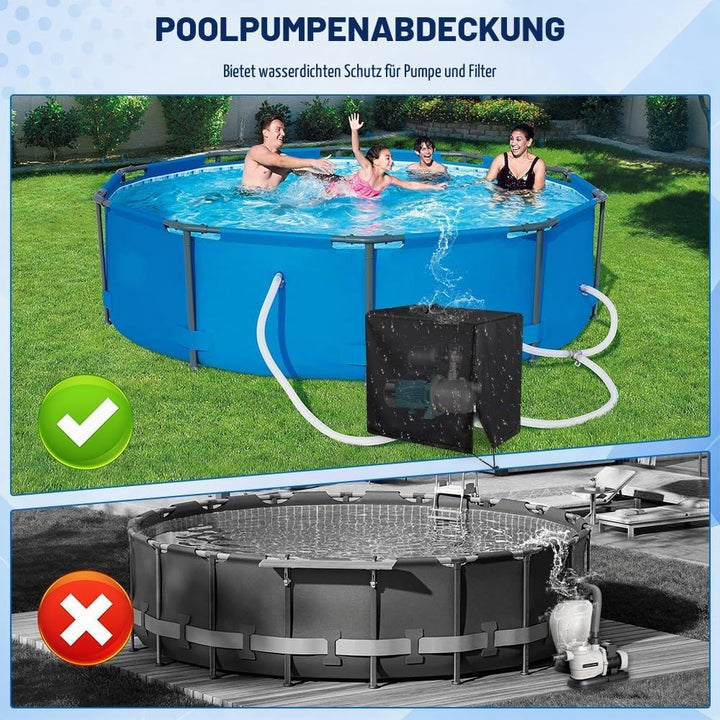 Poolpumpe Abdeckung, wasserdichte Sandfilteranlage Abdeckung für INTEX Krystal Clear Poolpumpes, Pum