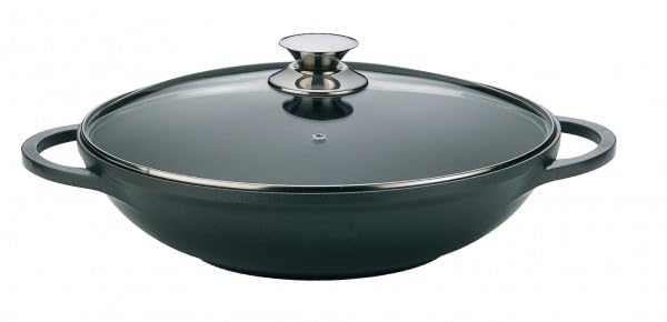 XXL WOK Wokpfanne Pfanne mit Glasdeckel Induktion Ø 40 cm DW 40