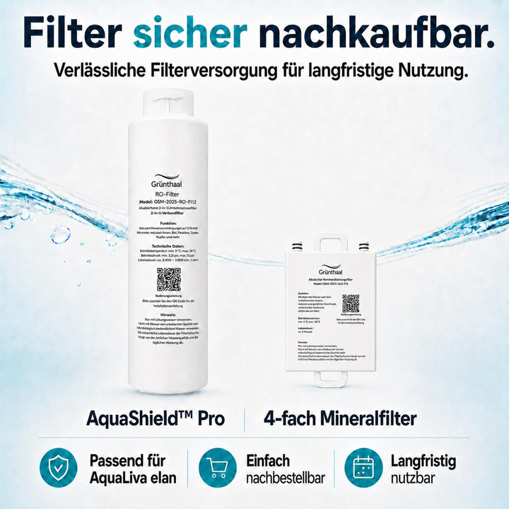 Auftisch Osmoseanlage - AquaLiva elan⎜komplett geprüft⎜Umkehrosmoseanlage Trinkwasser ⎜keine Install
