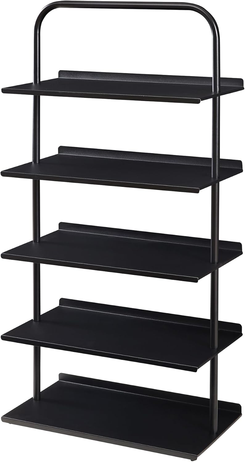 [en.casa] Schuhregal schmal Poytya mit 5 Ebenen Metall 119 x 60 x 32 cm Schuhständer für 10 Paare Sc