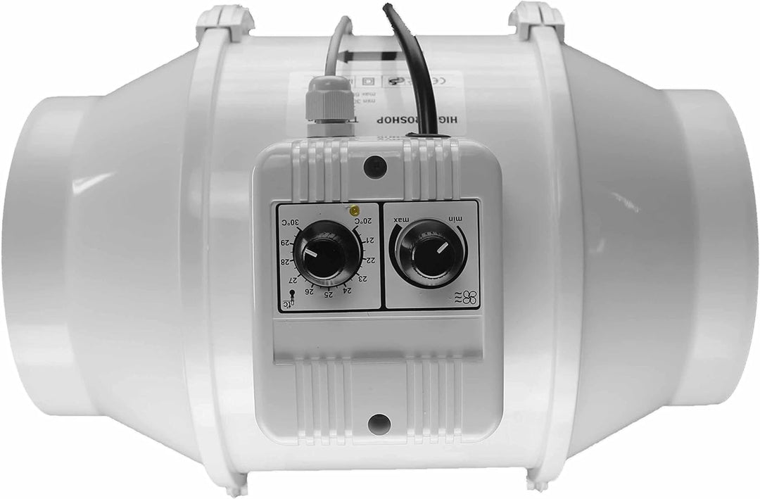 Extractor Vents TT 150 A + Power Regulator Thermostat 150mm (560 m³/h)