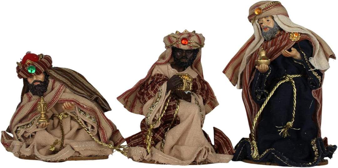ZICOM Ankleidefigurenset Jerusalem, Krippenfiguren barock ca. 13cm 9-TLG. Polyresin bekleidet