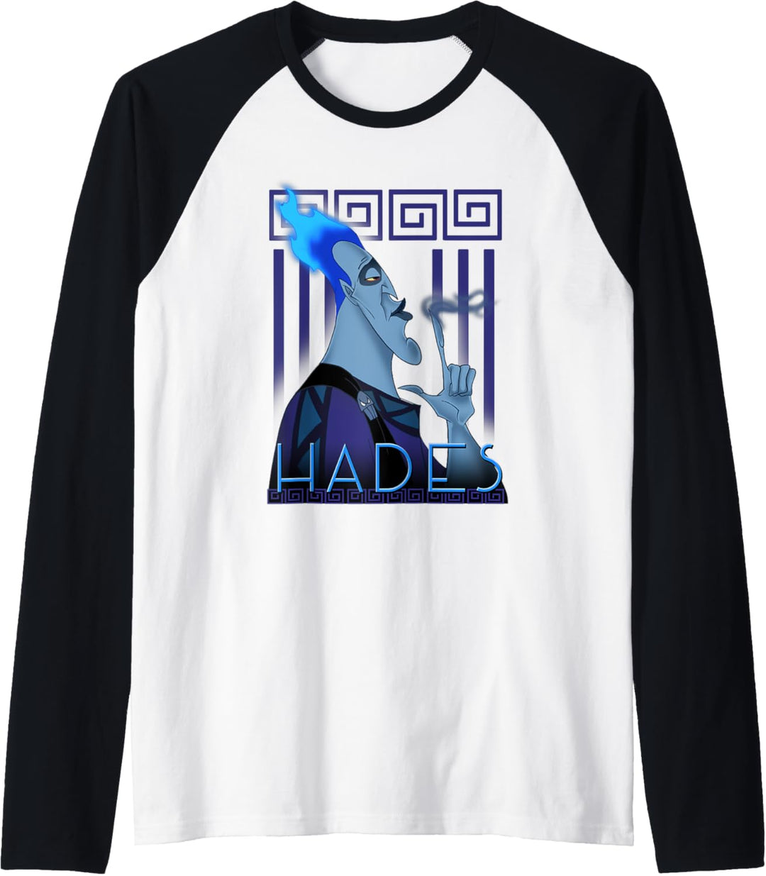 Disney Hercules Hades Geometric Portrait Raglan