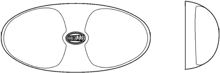 HELLA - Innenraumleuchte - DuraLED 12 - LED - 12V - 3W - LED - Anbau/geschraubt - Lichtscheibenfarbe