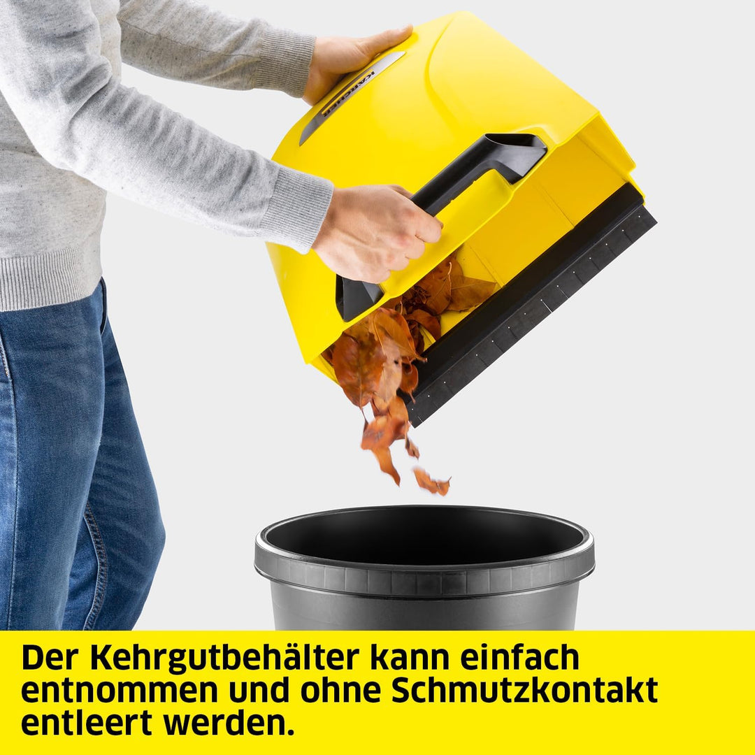 Kärcher Kehrmaschine S 4 Twin 2-in-1, gelb/schwarz, (Max. Flächenleistung: 2400m²/h, 2 Seitenbesen,