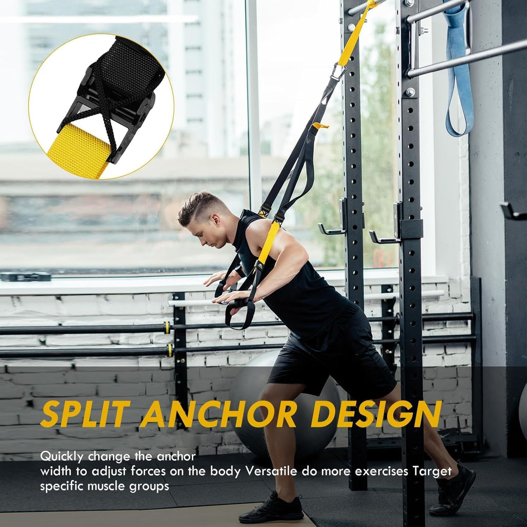 Flintronic Schlingentrainer, Sling Trainer Set für EIN Ganzkörpertraining, Schlingentrainer für Zuha