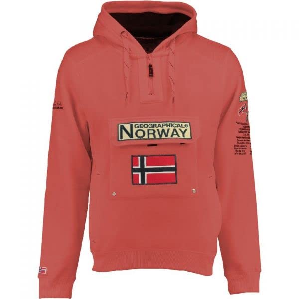 Geographical Norway GYMCLASS Damen Sweatshirt L Korallenrot, L Korallenrot