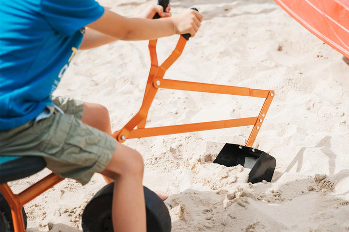 small foot Bagger mit Schaufel und Rädern für Kinder, Sandspielzeug, 360° drehbar, ab 3 Jahren,