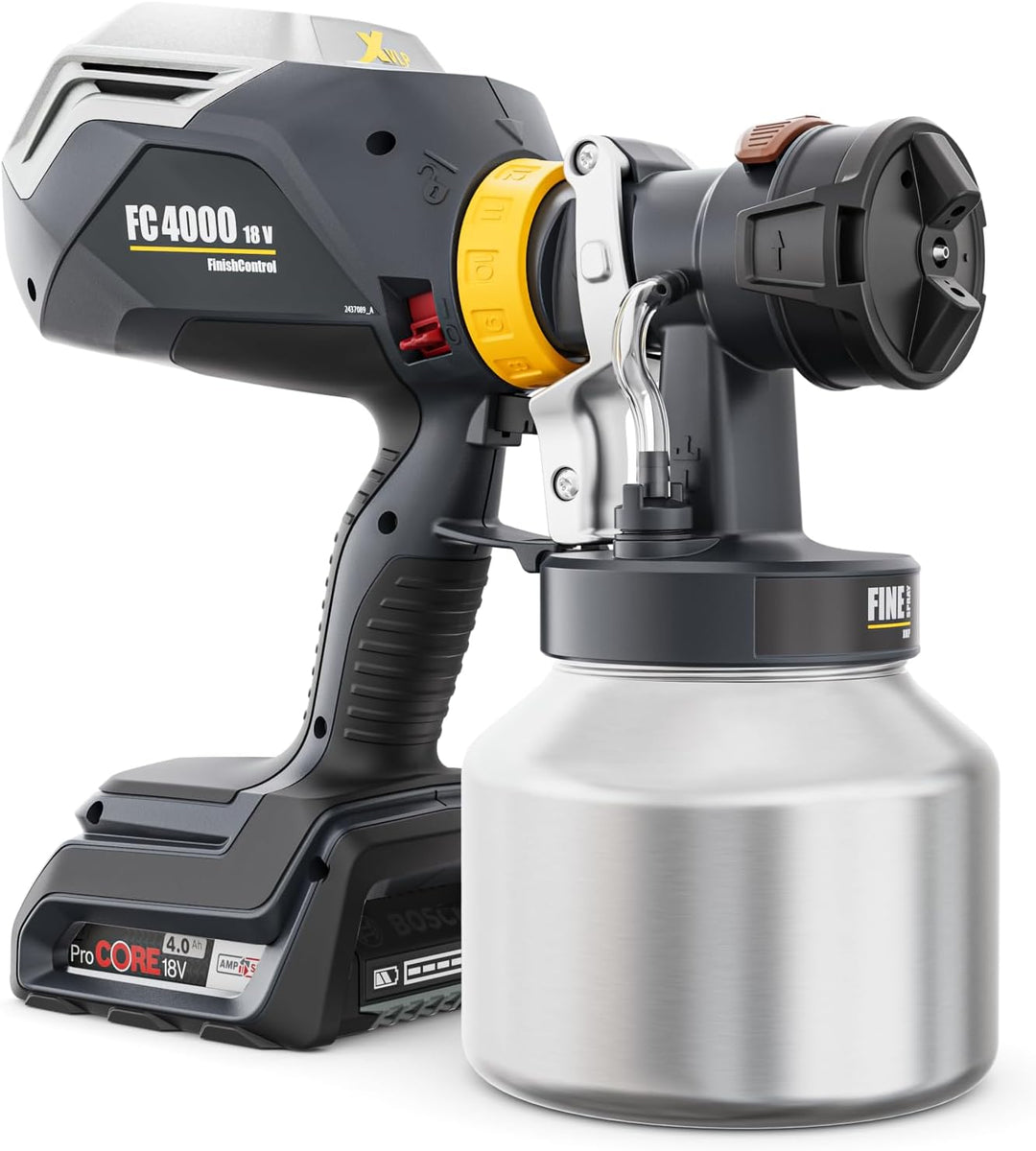 WAGNER FinishControl 4000 18V FineSpray Kit - das Mobile XVLP Akku-Farbsprühsystem inkl. Akku FC 400