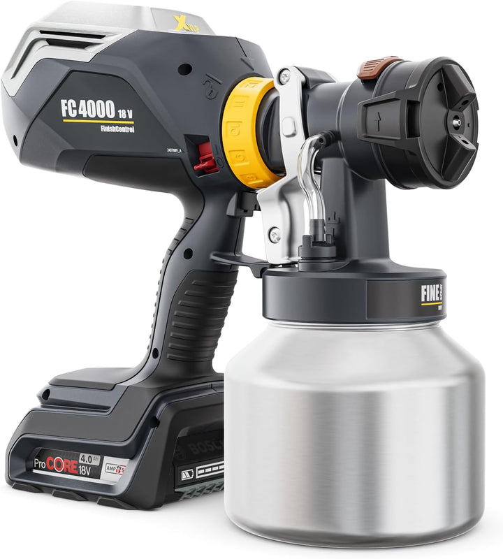 WAGNER FinishControl 4000 18V FineSpray Kit - das Mobile XVLP Akku-Farbsprühsystem inkl. Akku FC 400